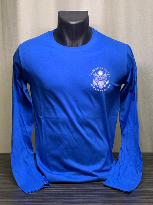 USEU Long-sleeve T-Shirt Blue L